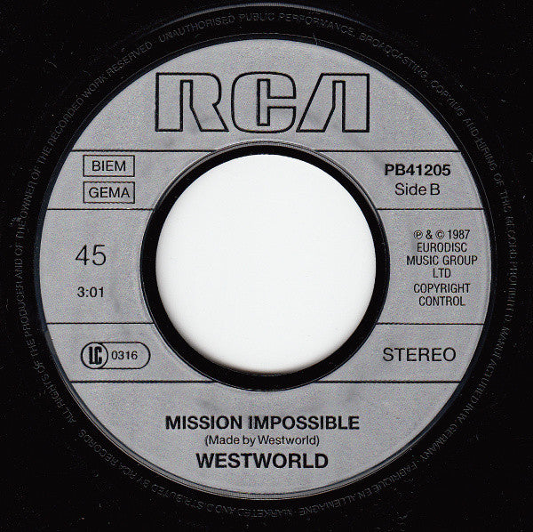 Westworld (2) : Sonic Boom Boy (7", Single)