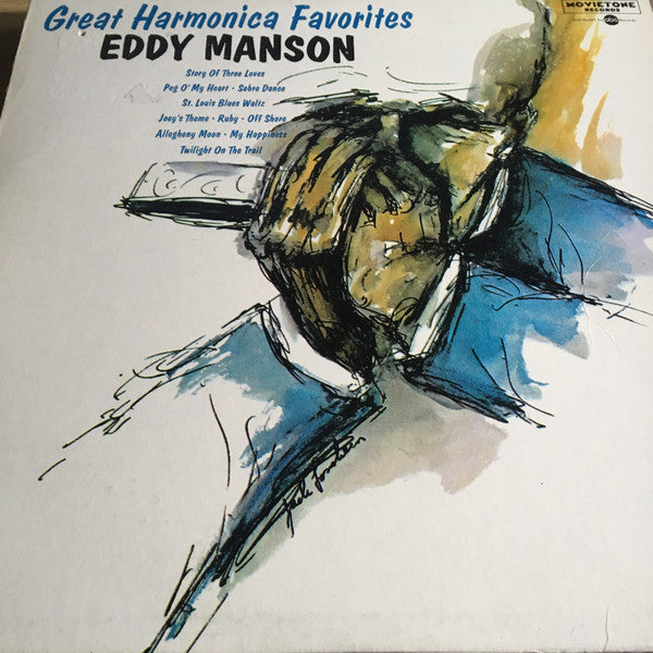Eddy Manson : Great Harmonica Favorites (LP, Mono)