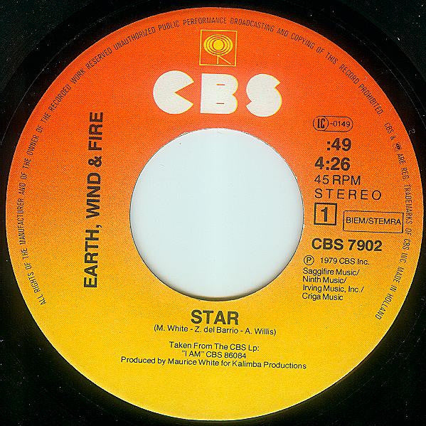 Earth, Wind & Fire : Star (7", Single)