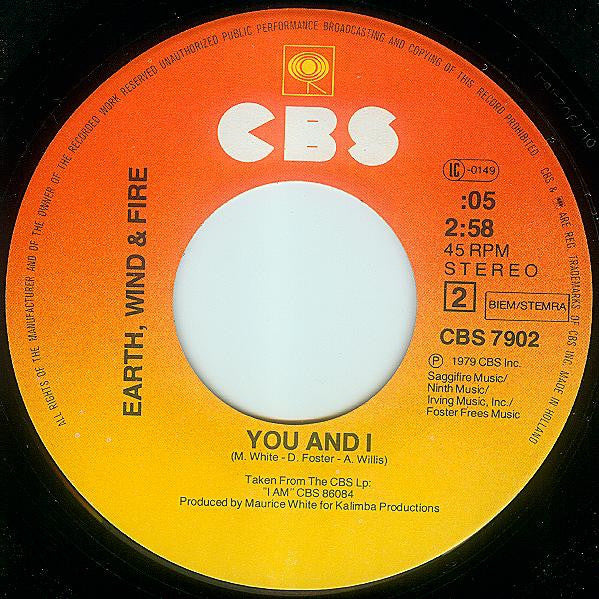 Earth, Wind & Fire : Star (7", Single)