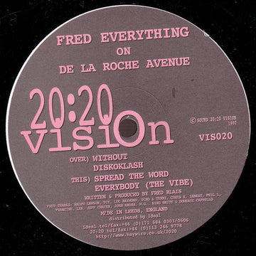 Fred Everything : De La Roche Avenue (12")