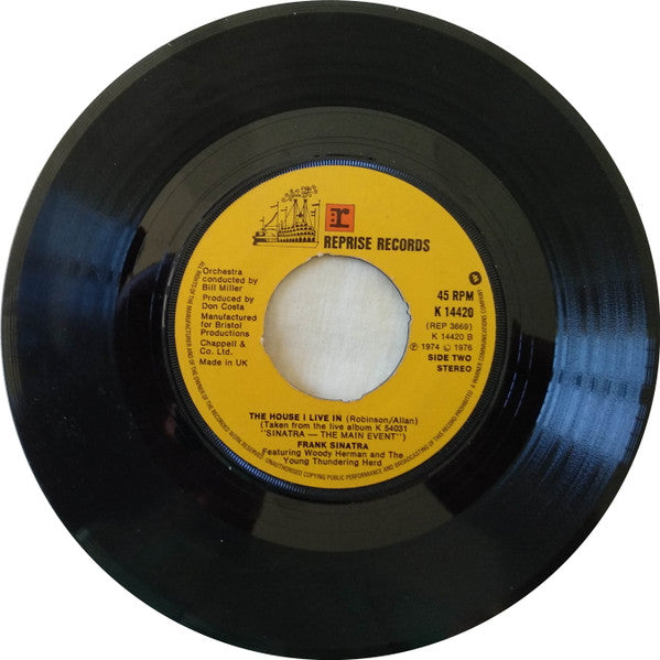 Frank Sinatra Featuring Woody Herman & The Young Thundering Herd : I've Got You Under My Skin (7", Single, 4P )