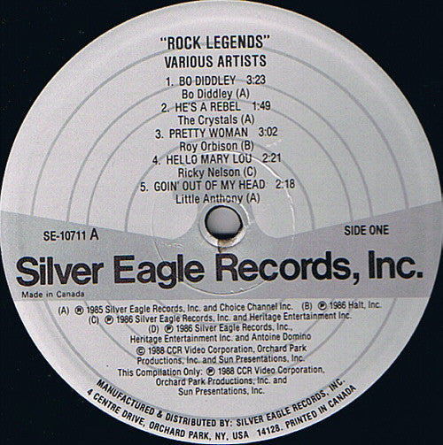 Various : Rock Legends (LP, Comp)