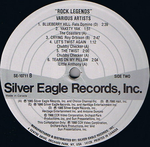 Various : Rock Legends (LP, Comp)