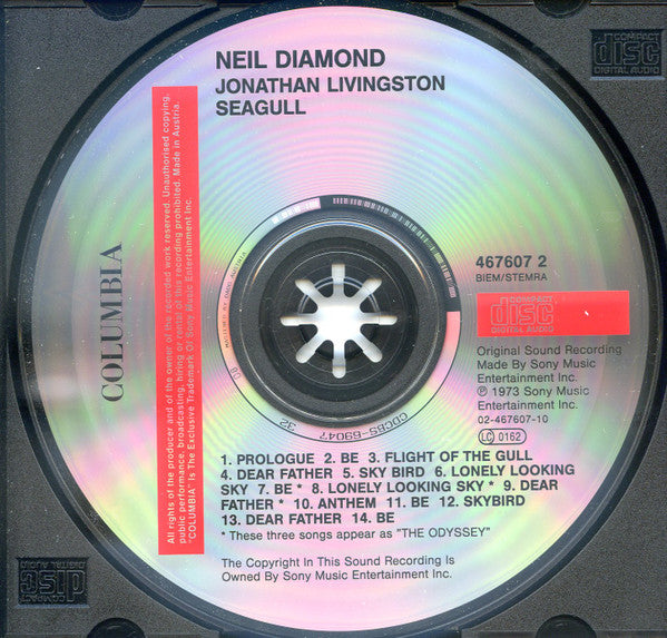 Neil Diamond : Jonathan Livingstone Seagull (Original motion picture soundtrack) (CD, Album, RE)