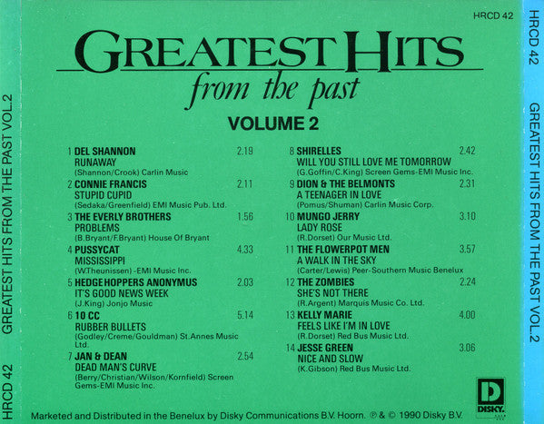 Various : Greatest Hits From The Past Volume 2 (CD, Comp)