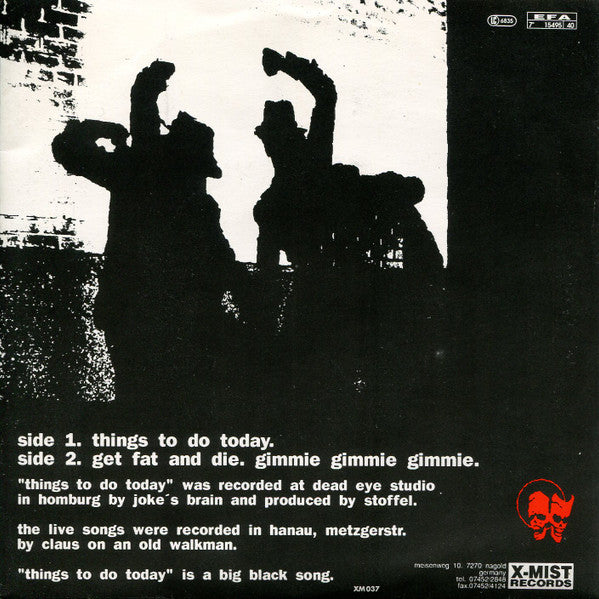 2 Bad : Things To Do Today (7")