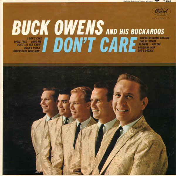 Buck Owens And His Buckaroos : I Don't Care (LP, Album, Mono)