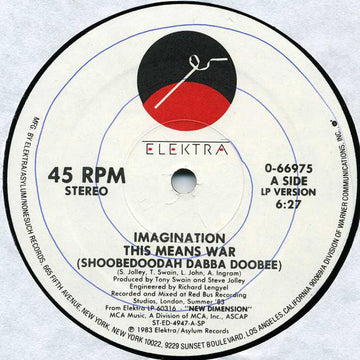 Imagination : This Means War (Shoobedoodah Dabba Doobee) (12", SP )