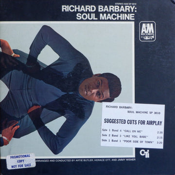 Richard Barbary : Soul Machine (LP, Album, Promo)