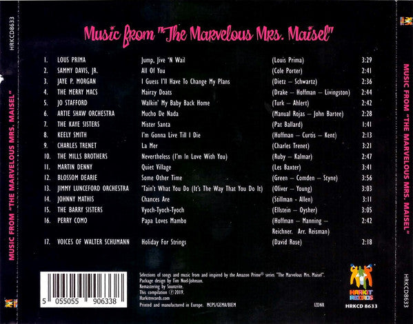 Various : Music From "The Marvelous Mrs. Maisel" (CDr)