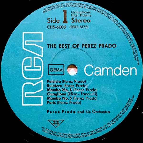 Perez Prado And His Orchestra : The Best Of Perez Prado (LP, Comp)