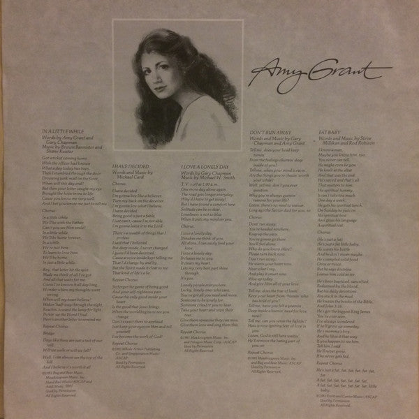 Amy Grant : Age To Age (LP, Album)
