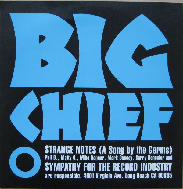 Big Chief : Strange Notes (7", S/Sided, Etch, Blu)