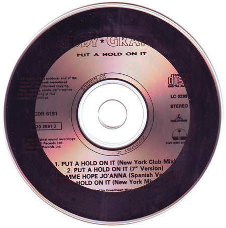 Eddy Grant : Put A Hold On It (CD, Maxi)