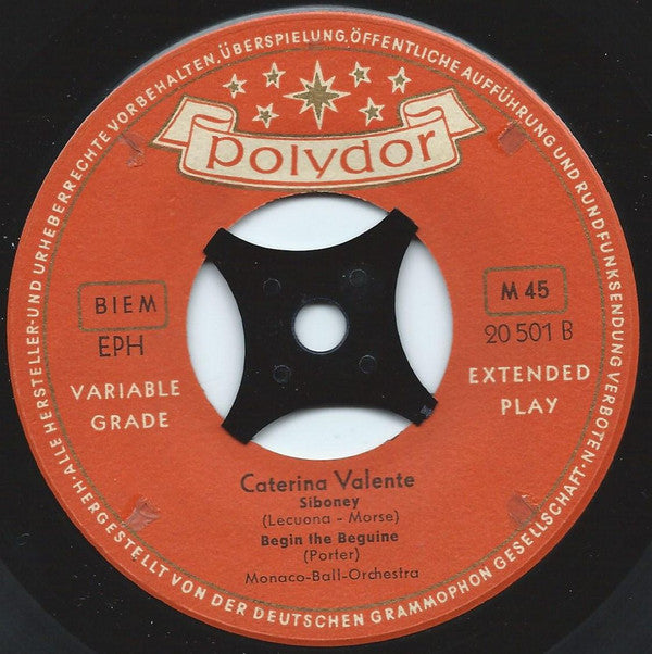 Caterina Valente : Caterina Valente (7", EP)