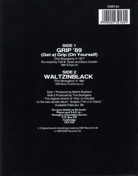 The Stranglers : Grip '89 (Get A) Grip (On Yourself) (7", Single, Ltd, Red)