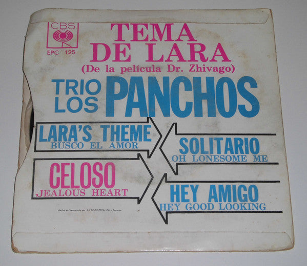 Trio Los Panchos : Tema De Lara (De La Pelicula Dr. Zhivago) (7", EP)