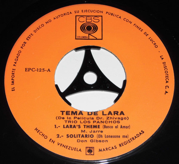 Trio Los Panchos : Tema De Lara (De La Pelicula Dr. Zhivago) (7", EP)