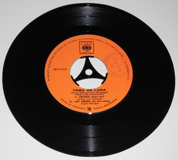 Trio Los Panchos : Tema De Lara (De La Pelicula Dr. Zhivago) (7", EP)