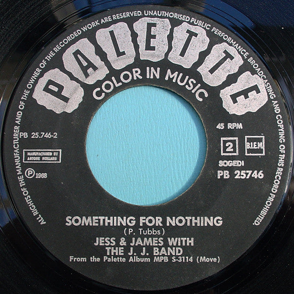 Jess & James With The J.J. Band : I Let The Day Go By (7", Single)