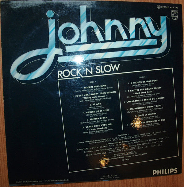 Johnny Hallyday : Rock'N Slow (LP, Album)
