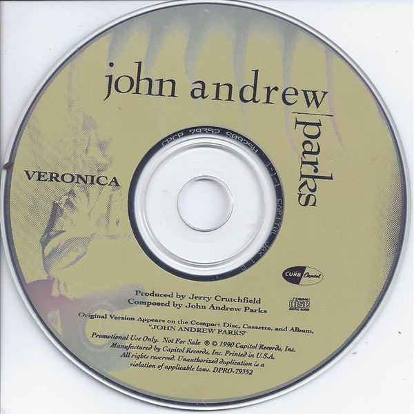 John Andrew Parks : Veronica (CD, Single, Promo)