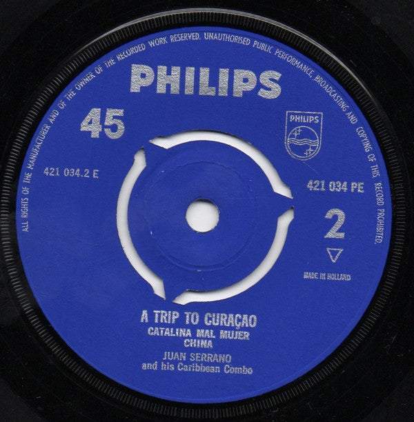 Juan Serrano And His Caribbean Combo : A Trip To Curaçao (7")