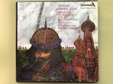 Alexander Borodin, Dušan Popović (2), Valerija Heybal, Žarko Cvejić, Noni Jeronim Žunec, Orkestar Beogradske Opere, Oskar Danon : Prince Igor (4xLP, RE + Box)