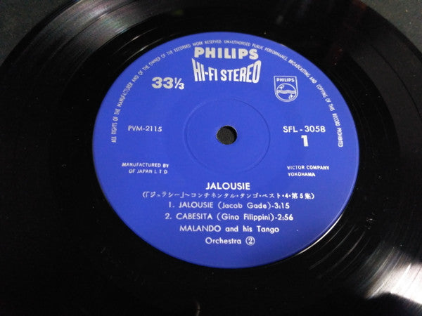 Malando And His Tango Orchestra : Jalousie (7")