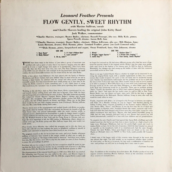 Maxine Sullivan : Flow Gently, Sweet Rhythm (LP, Album)