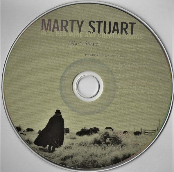 Marty Stuart : Red, Red Wine And Cheatin' Songs (HDCD, Single, Promo)