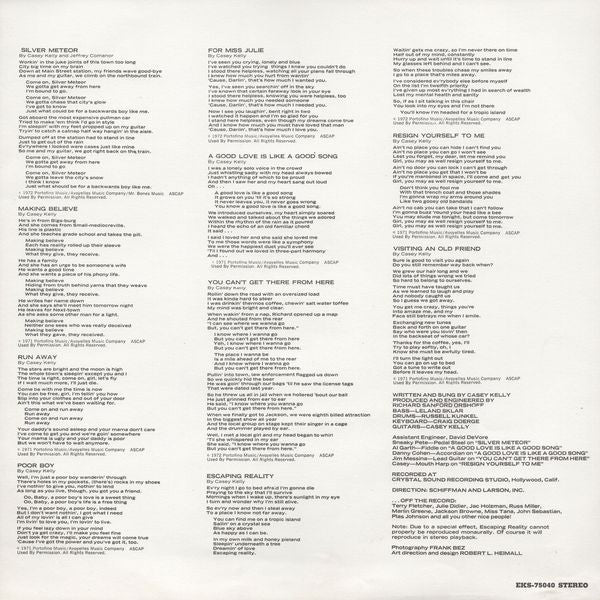 Casey Kelly : Casey Kelly (LP, Album, Pit)