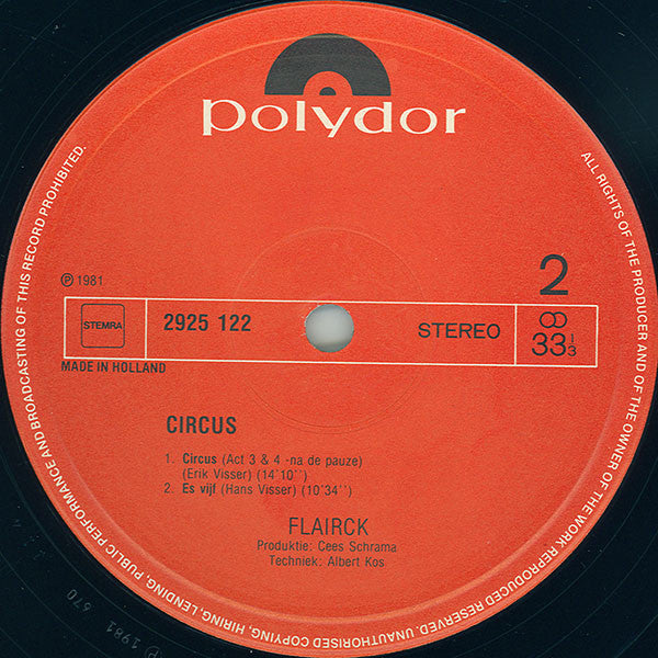 Flairck : Circus (LP, Album)
