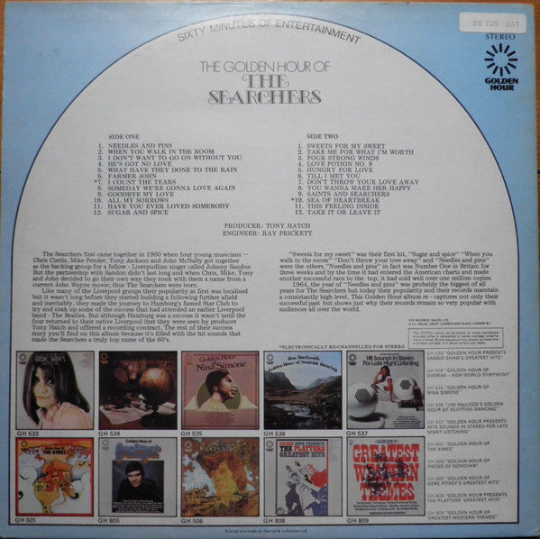 The Searchers : Golden Hour Of The Searchers (LP, Comp)