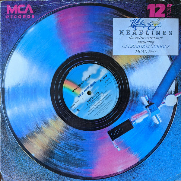 Midnight Star : Headlines (12", Single)