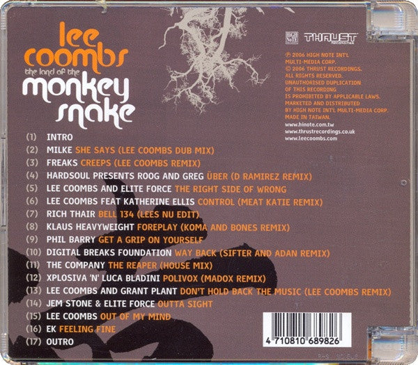 Lee Coombs : The Land Of The Monkey Snake (CD, Comp, Mixed)