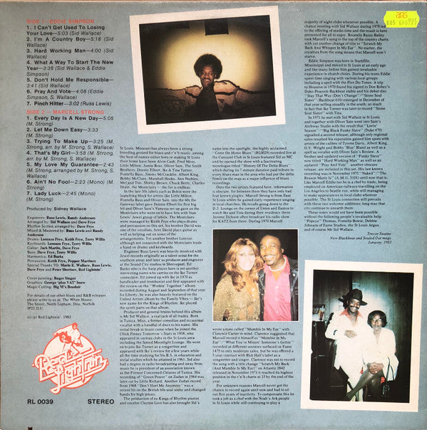 Eddie Simpson, Marcell Strong : Two Soul Chiefs (LP, Album)