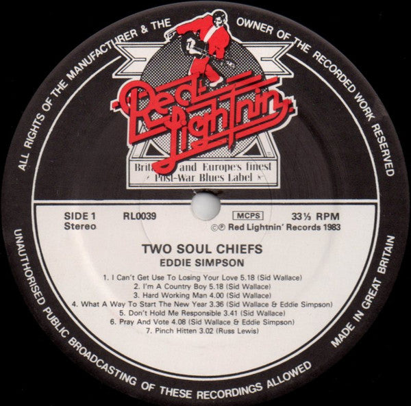 Eddie Simpson, Marcell Strong : Two Soul Chiefs (LP, Album)
