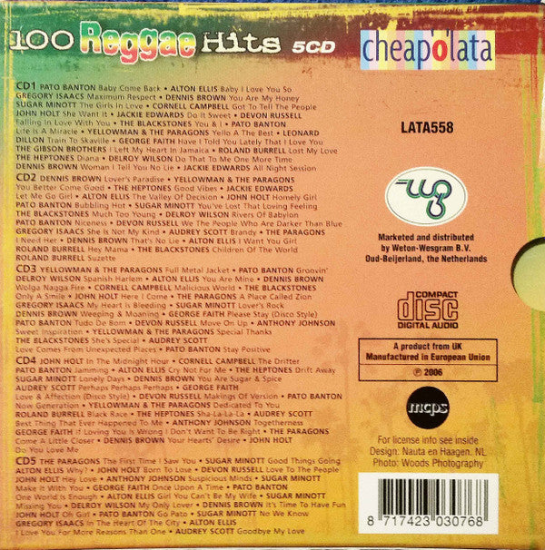 Various : 100 Reggae Hits (5xCD, Comp)