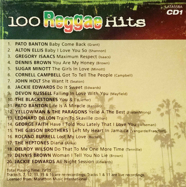 Various : 100 Reggae Hits (5xCD, Comp)