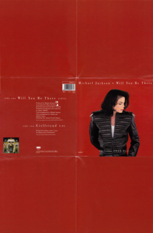 Michael Jackson : Will You Be There (7", Single, Pos)