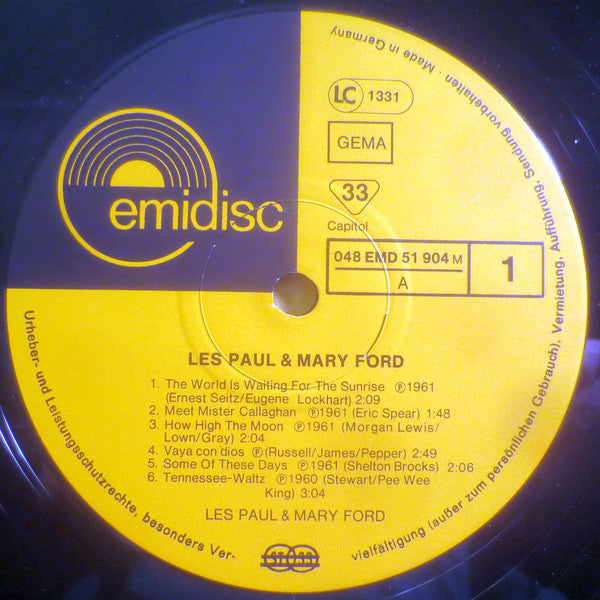 Les Paul & Mary Ford : Les Paul Und Mary Ford (LP, Comp, Mono, RE)