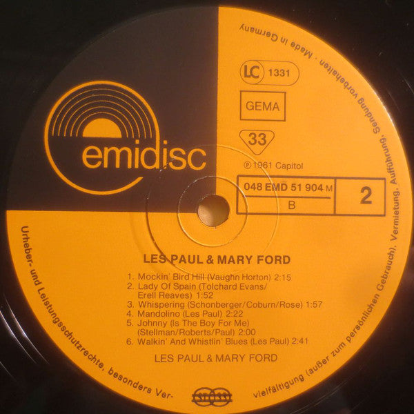 Les Paul & Mary Ford : Les Paul Und Mary Ford (LP, Comp, Mono, RE)