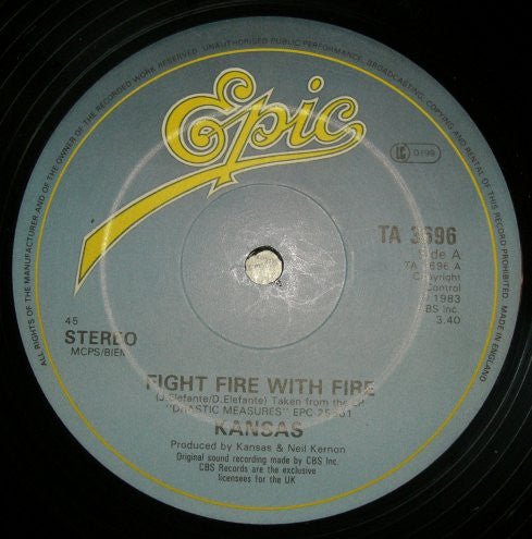 Kansas (2) : Fight Fire With Fire (12")