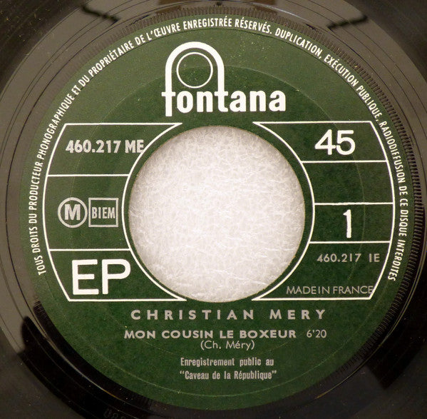 Christian Méry : Mon Cousin Le Boxeur (7", EP)