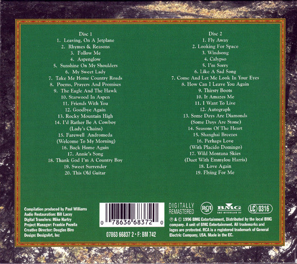 John Denver : The Rocky Mountain Collection (2xCD, Comp, RE, RM, Sli)