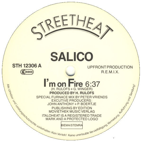 Salico : I'm On Fire (12")