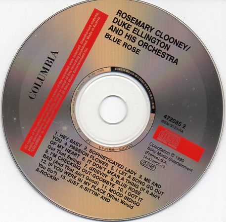 Rosemary Clooney / Duke Ellington And His Orchestra : Blue Rose (CD, Album, Comp, Mono)