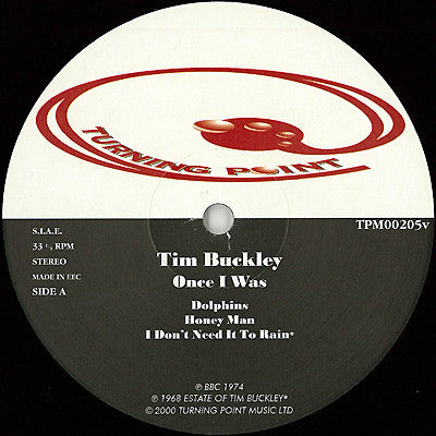 Tim Buckley : Once I Was (LP, Album, Gat)